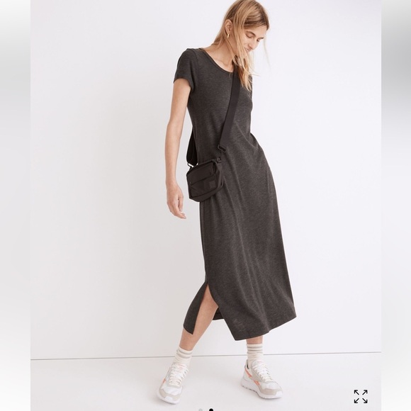 Madewell Olive Green Midi Dress - Picture 4 of 4